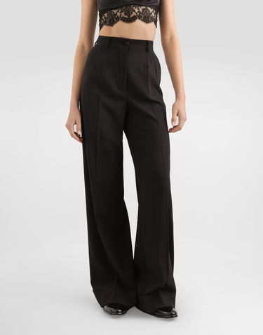 Bukser Dolce & Gabbana Dolce & Gabbana Flared Woolen Pants Sort | FTBM0TFU21EN0000_1, 3