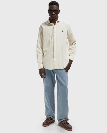 Skjorte Polo by Ralph Lauren Custom Fit Corduroy Sport Shirt Hvid | 710P00518012, 1