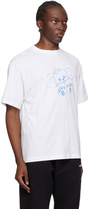 T-shirt We11done Monster Print T-Shirt Hvid | WD-TT2-24-790-U-IV, 1