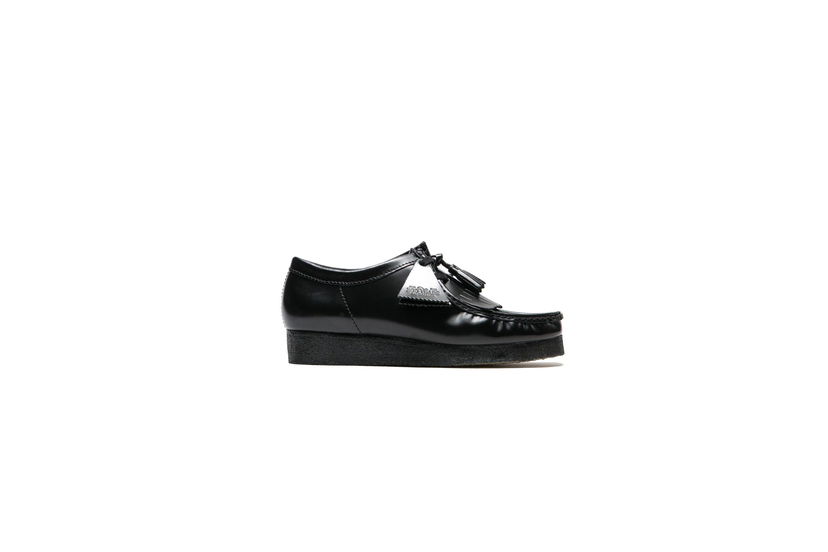 Sneakers og sko Clarks Originals Wallabee Polished Tassel Sort | 26183780