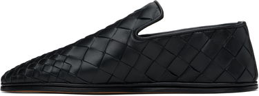 Tøj Bottega Veneta Bottega Veneta Intrecciato Leather Slippers Sort | 819500V55V01000, 2