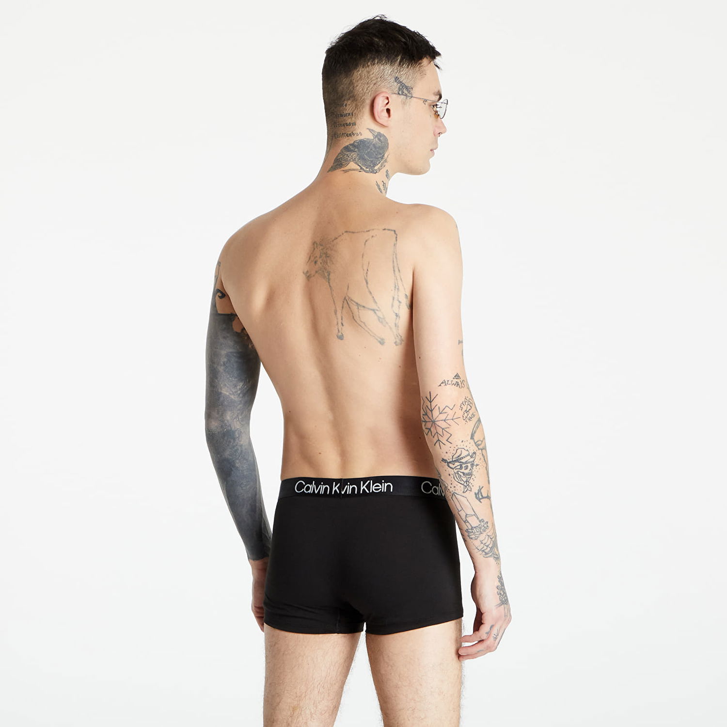 Boksere CALVIN KLEIN Structure Cotton Trunk Sort | NB2970A 7V1, 0