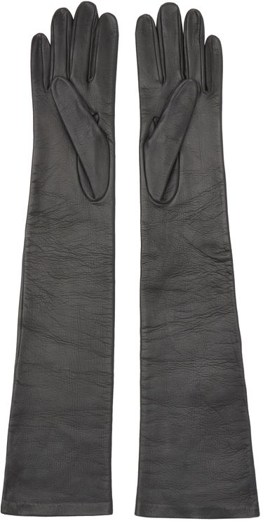 Handsker Dries Van Noten Soft Leather Long Gloves Sort | 242-010103-007, 1