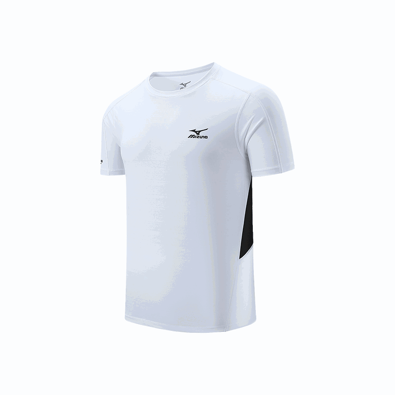 T-shirt Mizuno Logo Sport T-Shirt Hvid | A2CA4105