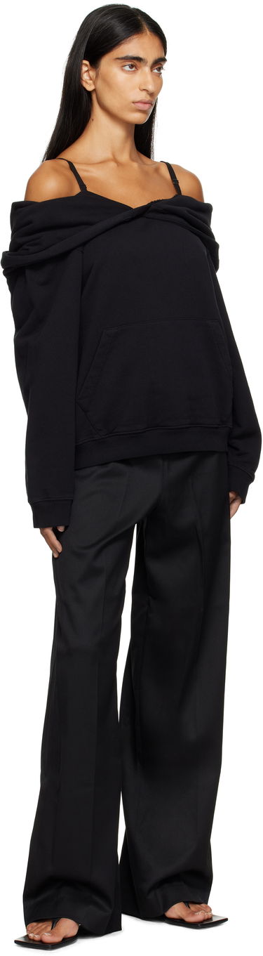 Sweatshirt Maison Margiela MM6 Maison Margiela Off-The-Shoulder Hoodie Sort | S52GU0244 M25014, 3