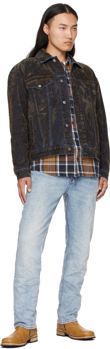 Jakke Ksubi Ksubi Oh G Denim Jacket Blå | MFA25JK017, 3