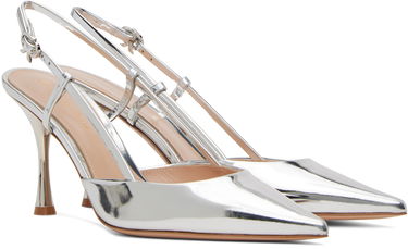 Sneakers og sko Gianvito Rossi Women's Slingback Metallic Pumps Metalisk | G95335.85LAC.MET, 3