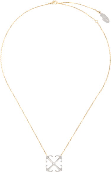 Halskæde Off-White Off-White Arrow Pendant Necklace Metalisk | OWOB13OS25MET0017672, 0