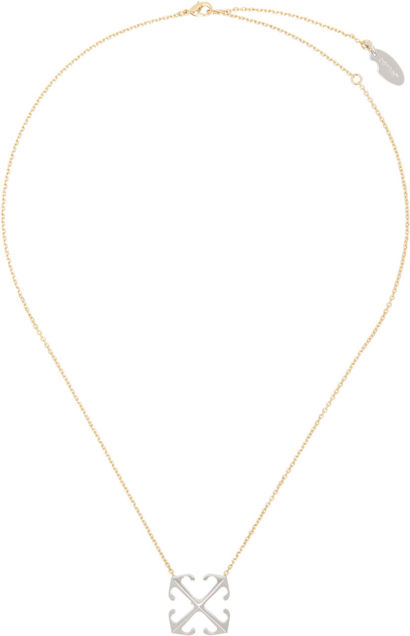 Halskæde Off-White Off-White Arrow Pendant Necklace Metalisk | OWOB13OS25MET0017672