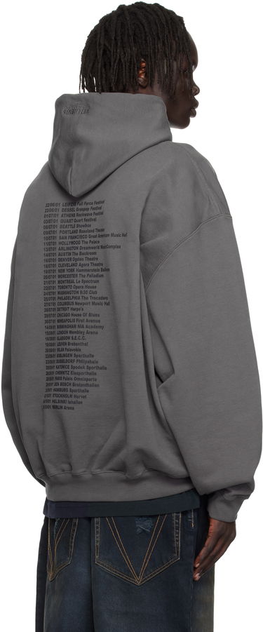 Sweatshirt VETEMENTS Vetements Cradle of Filth Dripped Logo Oversized Hoodie Grå | UCF76HD400M, 2