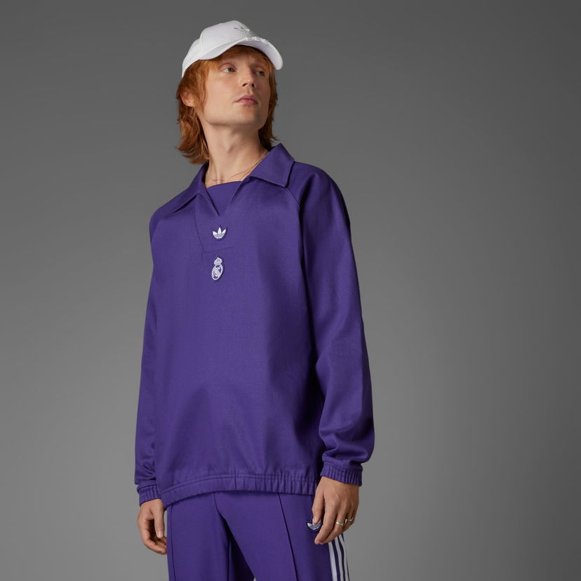 Sweater adidas Performance Real Madrid Terrace Icons Drill Top Lilla | JF2578