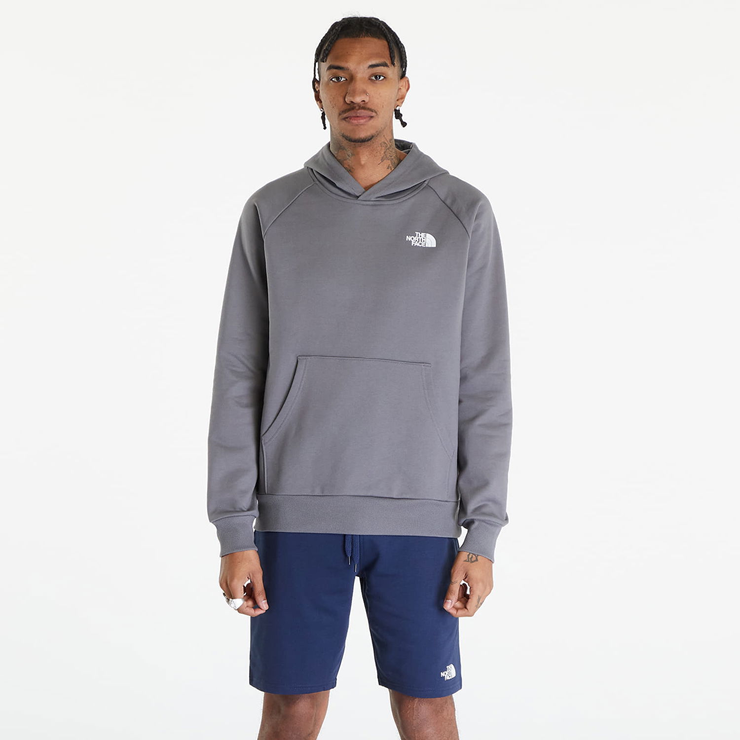 Sweatshirt The North Face Raglan Redbox Hoodie Smoked Pearl Grå | NF0A2ZWU0UZ1, 0