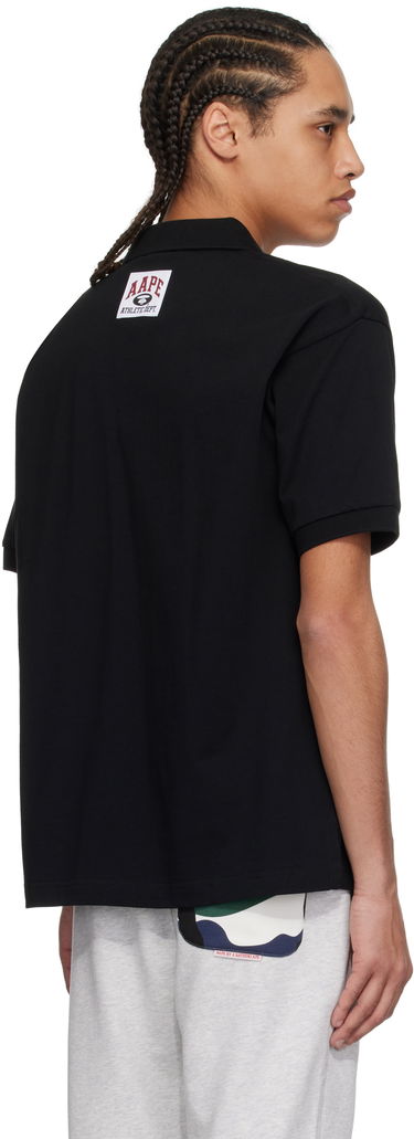 Polo skjorte AAPE by A Bathing Ape AAPE by A Bathing Ape Main Polo Sort | AAPPOM1662XXNBKX, 2