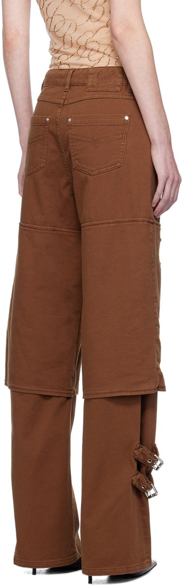 Cargo bukser Blumarine Blumarine Boyfriend Cutout Buckle Jeans Brun | A344J046A, 2
