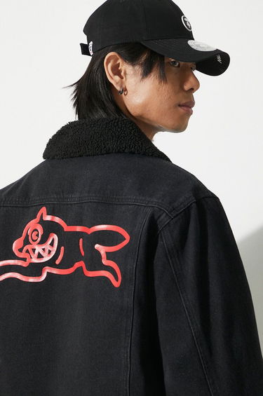 Jakke BBC IceCream ICECREAM Running Dog Sherpa Denim Jacket Sort | IC24147, 4