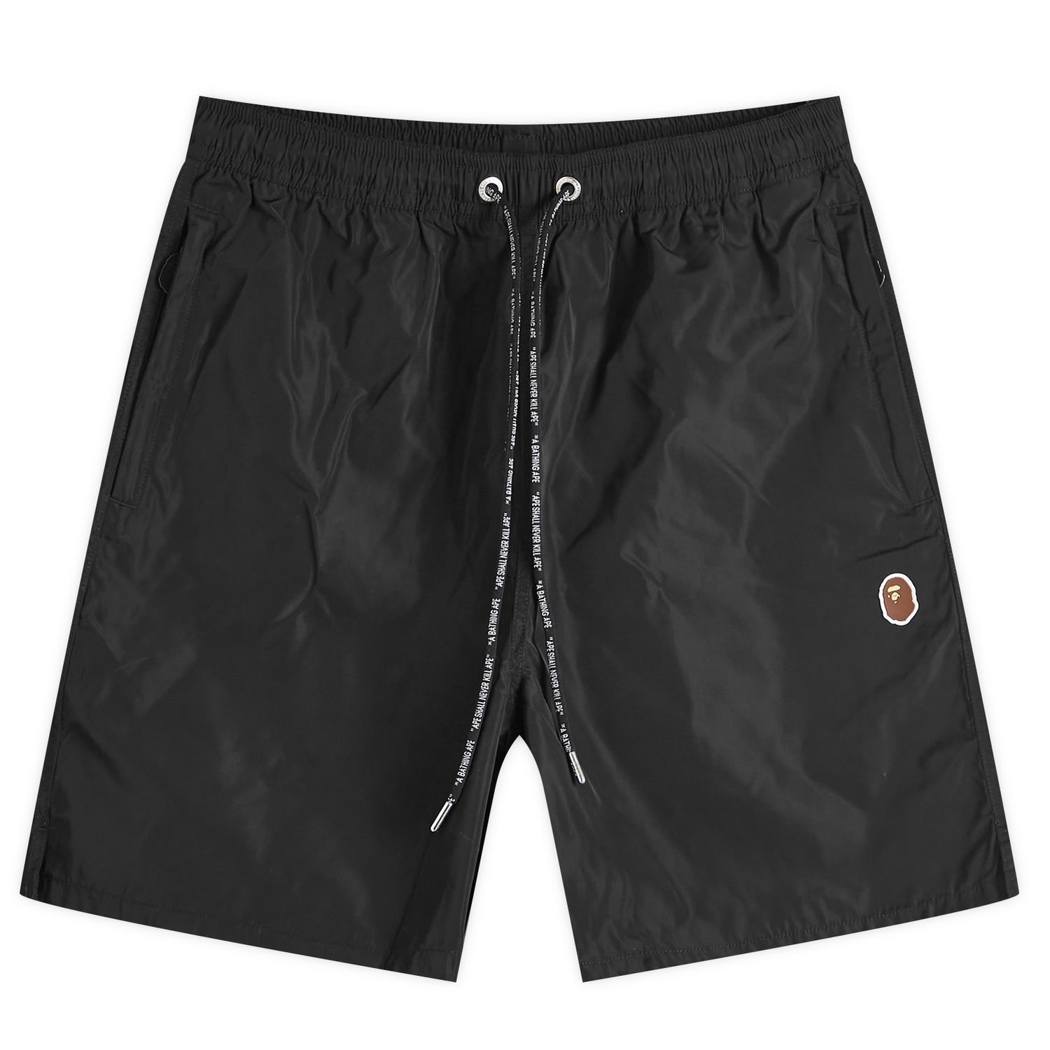 Shorts BAPE A Bathing Ape Ape Head Nylon Beach Short Sort | 001SPK301322M-BLK, 0