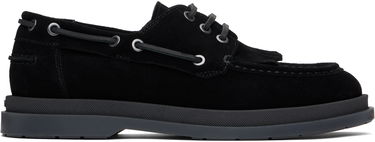 Tilbehør BOSS Hugo Suede Fringe Trim Loafers Sort | 50536224, 0