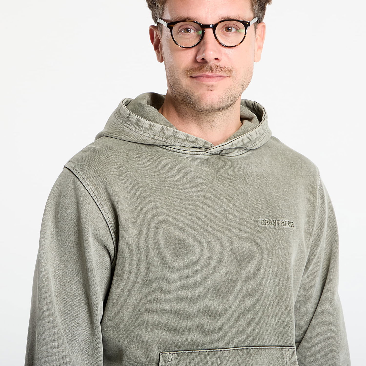Sweatshirt DAILY PAPER Daily Paper Dias Washed Hoodie Grøn | 2522036, 1