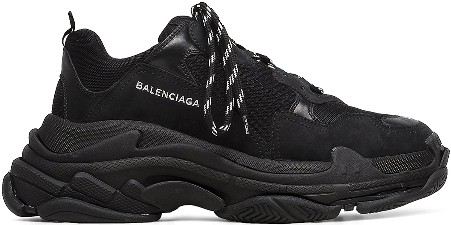 Sneakers og sko Balenciaga Triple S Triple Black 2018 Sort | 51278 W0901 1000, 0