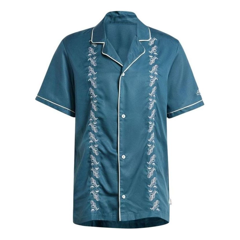 Skjorte adidas Originals Originals Bowling Shirt Blå | IR8401