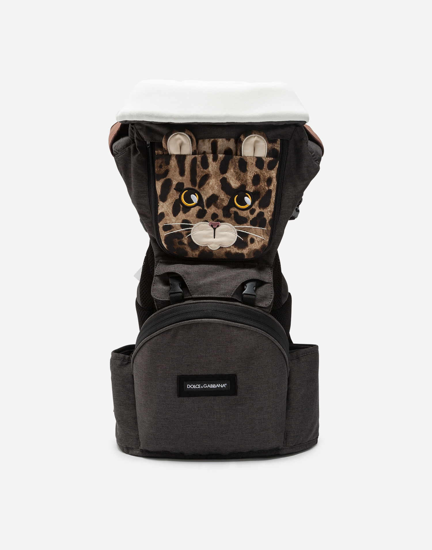 Rygsæk Dolce & Gabbana Dolce & Gabbana Leopard Print Baby Carrier Grå | LCJA07G7QTXS9000, 0