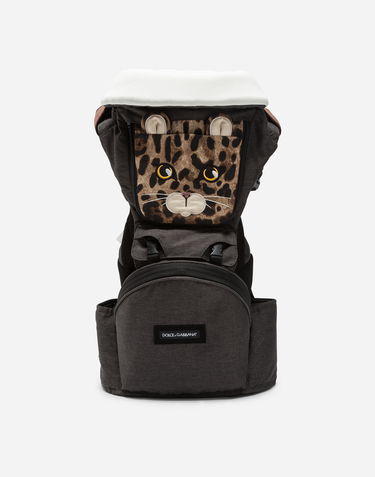 Rygsæk Dolce & Gabbana Dolce & Gabbana Leopard Print Baby Carrier Grå | LCJA07G7QTXS9000, 0