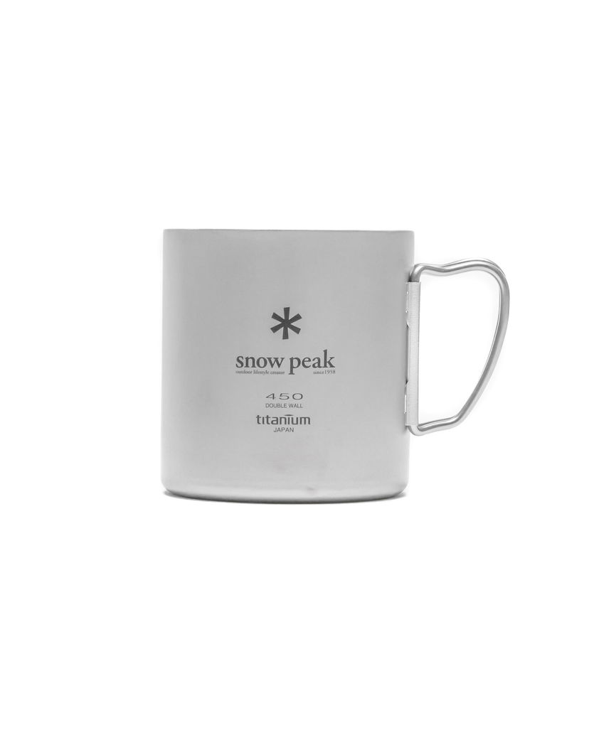 Drikkeflaske Snow Peak Double Wall Titanium Mug 450 Metalisk | MG-153