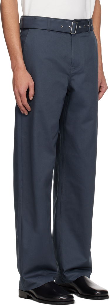 Bukser MAISON KITSUNÉ Maison Kitsuné Belted Trousers Blå | OM01123WW9043, 1