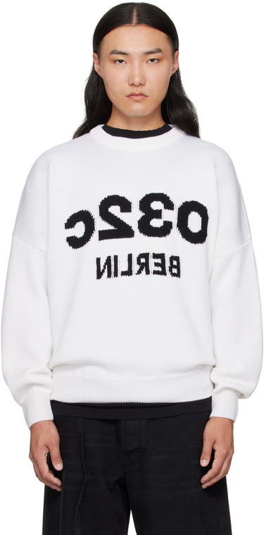 Sweater 032C 032c Selfie Sweater Hvid | F25-URK-1511-100, 0