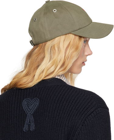 Kasket AMI AMI Paris Ami de Coeur Embroidered Cap Grøn | UCP116.AW0041, 2