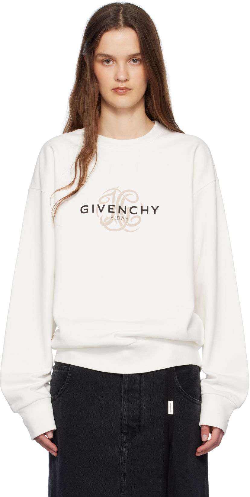 Sweater Givenchy Givenchy Reverse Sweatshirt Hvid | BMJ0LC3YQJ130