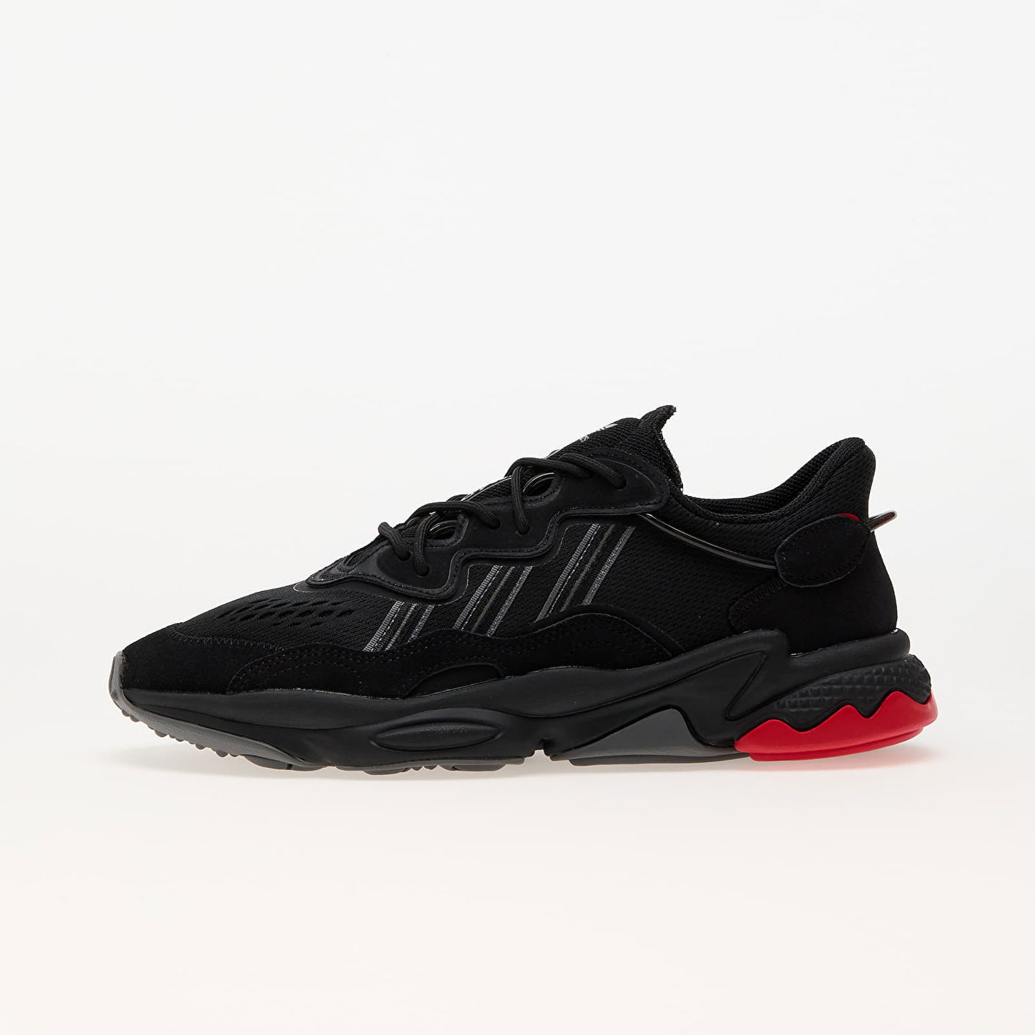 Sneakers og sko adidas Originals Ozweego Core Black/ Grey Five/ Better Scarlet Sort | IF9567, 0