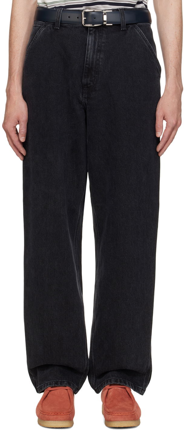 Jeans Carhartt WIP Single Knee Denim Pants Sort | I032024