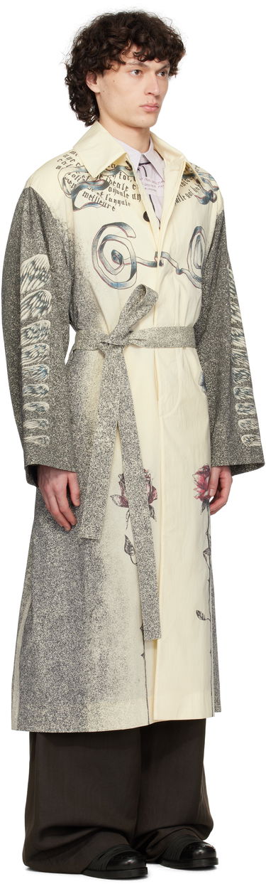 Trenchcoat Jean Paul Gaultier Jean Paul Gaultier 'The Multi-Tattoo' Print Trench Coat Gul | 25/34-U-MA035-C587-030030, 4