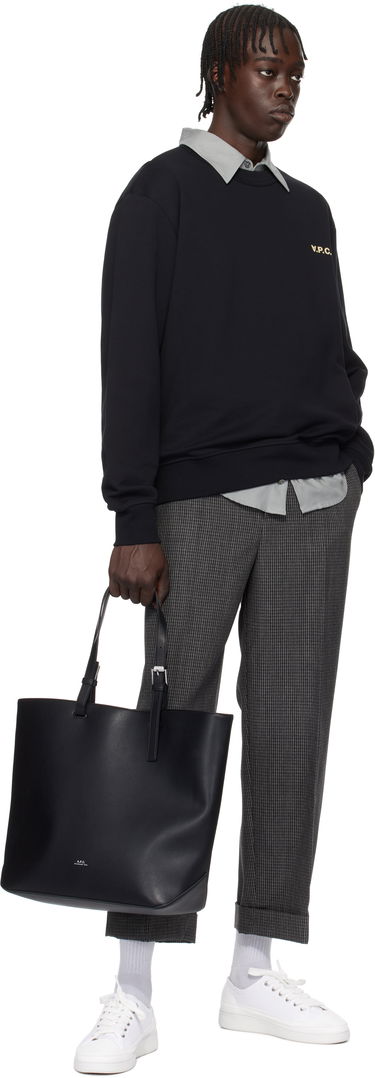 Sweatshirt A.P.C. Boxy Sweatshirt with Logo Sort | COHGO-H27916, 3
