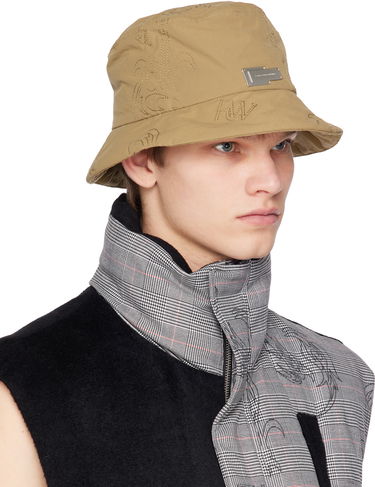 Hat Feng Chen Wang Feng Chen Wang Quilted Bucket Hat Beige | FUF14AC15K, 3