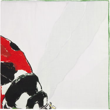 Tørklæde Burberry Ladybird Cashmere Silk Scarf Grøn | 8083722, 1