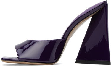 Tilbehør The Attico Attico Devon Patent Leather Heeled Mules Lilla | 241WS000 L002, 2