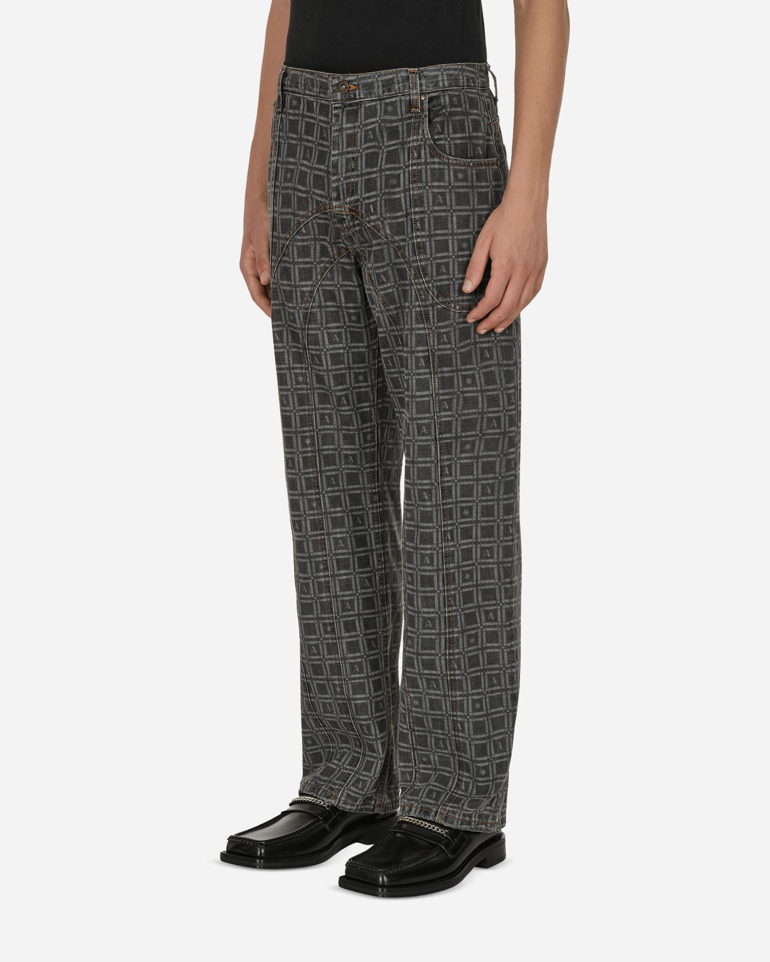 Jeans Ahluwalia Kalonji Low Rise Jeans Grå | M-AHLU-DE003-AW22-FA61 CH, 1