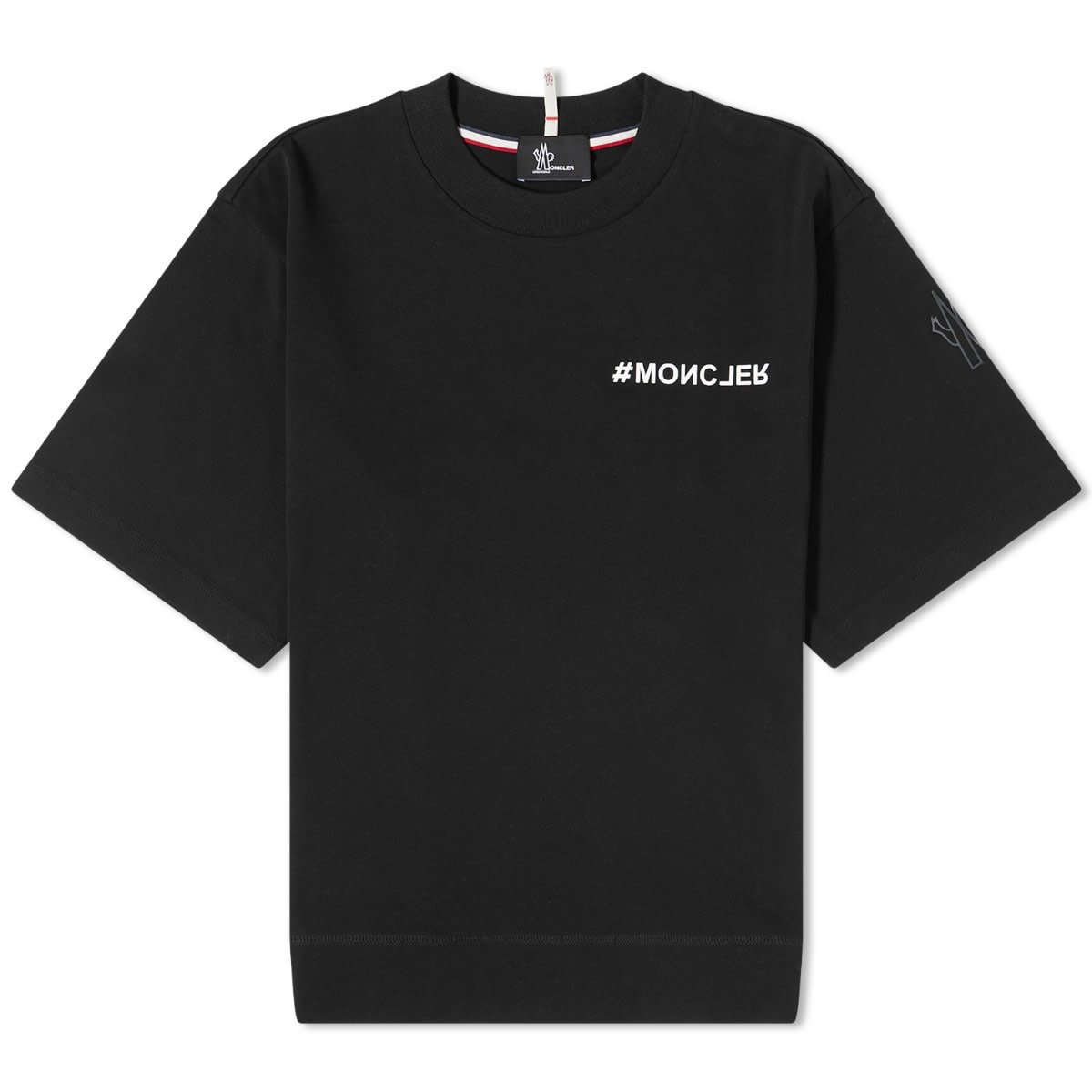 T-shirt Moncler Grenoble Logo T-Shirt Black Sort | 8C000-03-83927-999, 0