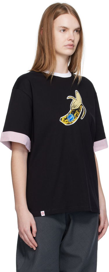 T-shirt Charles Jeffrey Loverboy Charles Jeffrey LOVERBOY Turn Up Graphic T-Shirt Sort | 52080501, 1