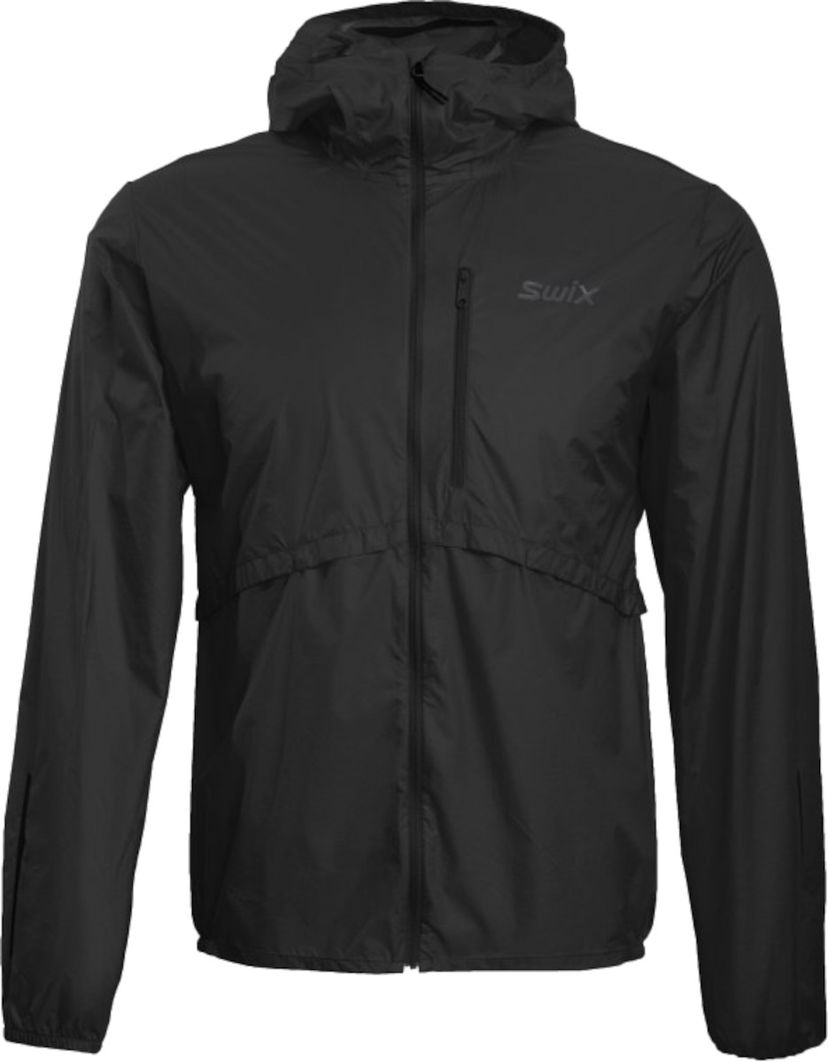 Vindjakke SWIX Swix Pace Wind Light Hooded Jacket Sort | 10057-23-10000