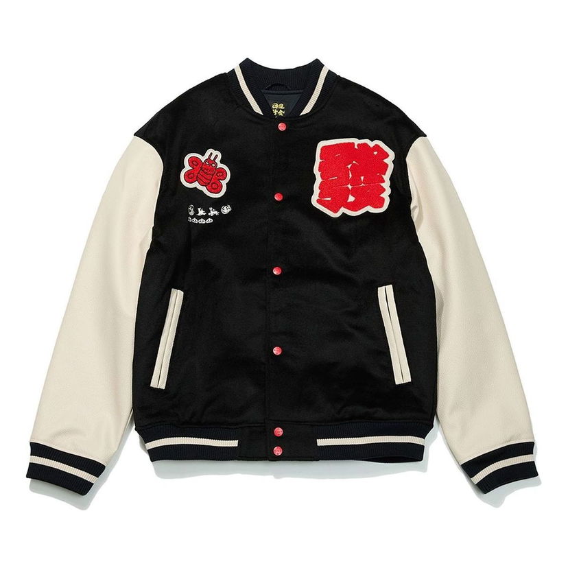 Bomberjakke Li-Ning Padded Varsity Jacket Sort | AJMT003-3