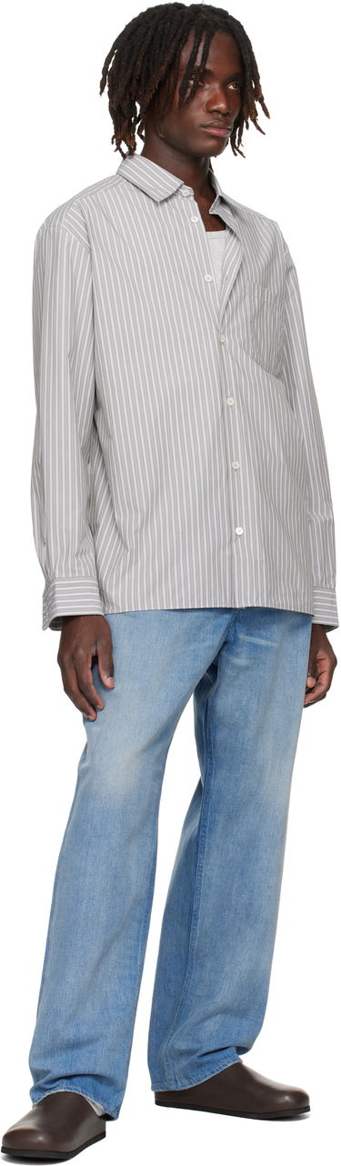 Skjorte A.P.C. A.P.C. Malo Striped Shirt Grå | COHJJ-H12532, 3