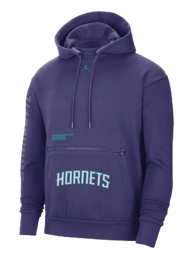 Sweatshirt Jordan Charlotte Hornets Courtside Statement Edition Jordan NBA Fleece Pullover Hoodie Lilla | DR9521-566