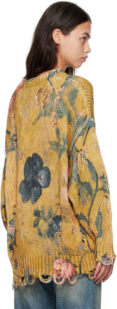 Sweater R13 R13 Printed Oversized Sweater Gul | R13WY197-Y222A, 2
