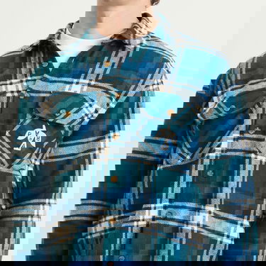 Skjorte By Parra Crow Flannel Shirt Grøn | 54330-PGN, 5