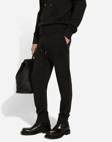 Joggingbukser Dolce & Gabbana Dolce & Gabbana Wool Jogging Pants Sort | GXU06ZJFMCZN2958, 3