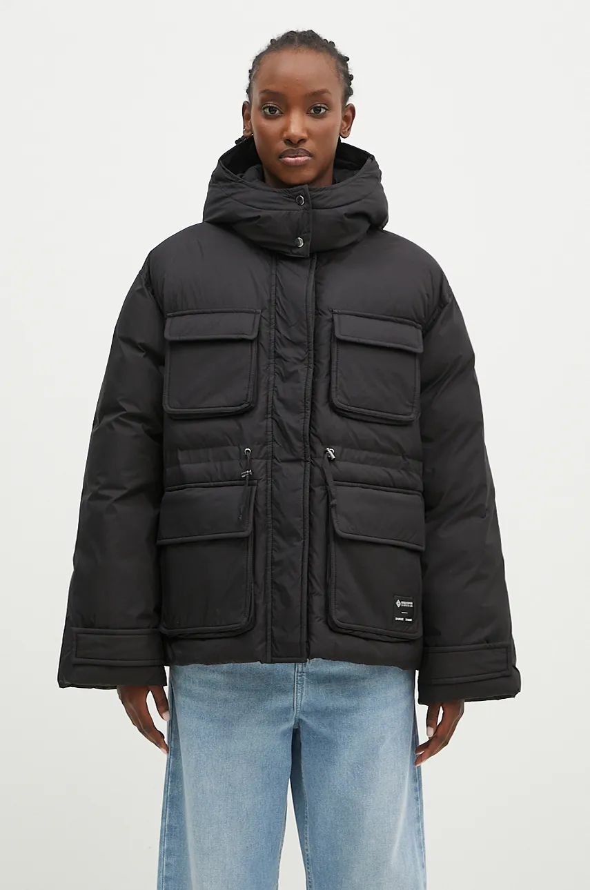 Puffer jakke Samsoe Samsoe Oversize Puffer Jacket Sort | F24300003, 0