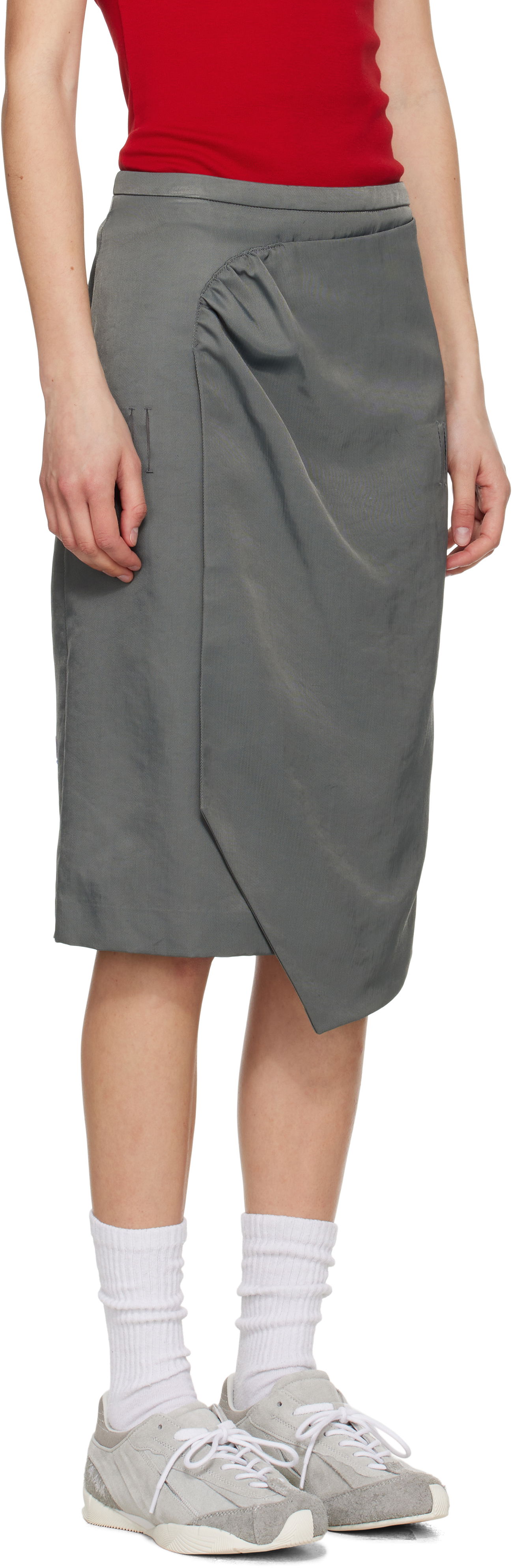 Nederdel ADER ERROR ADER error Product. 67 Midi Wrap Skirt Grå | BO01SSSK0201CC, 1